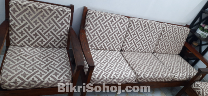 Sofa সেগুন কাঠের সোফা